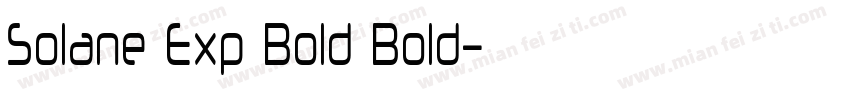 Solane Exp Bold Bold字体转换